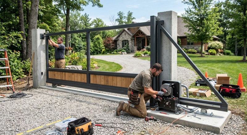Driveway Gate Installation in Toms River, NJ